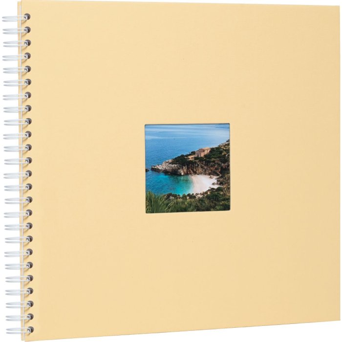 HNFD Album a spirale Khari melone a coste 33x33 cm 50 pagine bianche