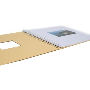 HNFD Album a spirale Khari melone a coste 33x33 cm 50 pagine bianche