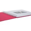 Album a spirale Khari fucsia a righe bianche 33x33 cm