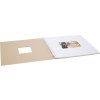 Album a spirale Khari taupe metallizzato bianco pagine 33x33 cm