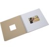 Album a spirale Khari taupe metallizzato bianco pagine 33x33 cm