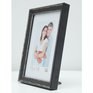 S46DF2 Cornice per foto in nero con bordo argentato
