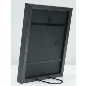 S46DF2 Cornice per foto in nero con bordo argentato