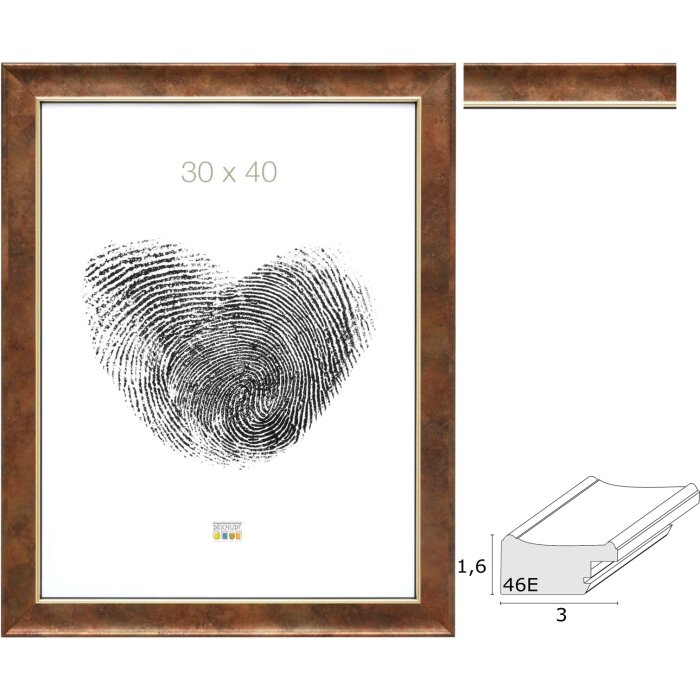 S46EA3 Telaio in legno color oro