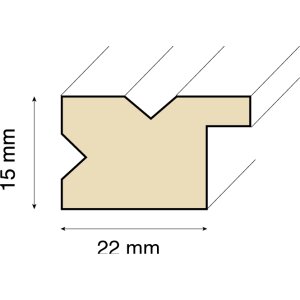 Cornice in legno Couture 20x30 cm nero