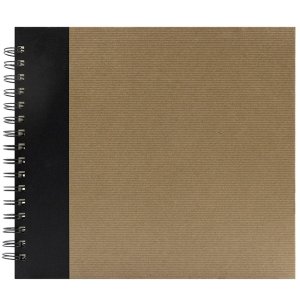 Album a spirale Panodia Eskis nero 23x27 cm 60 pagine bianche
