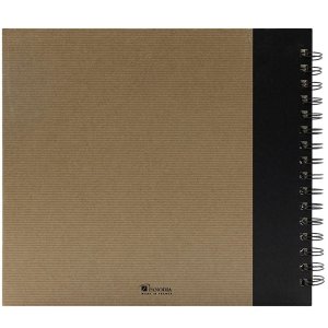 Album a spirale Panodia Eskis nero 23x27 cm 60 pagine bianche