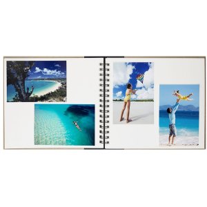 Album a spirale Panodia Eskis nero 23x27 cm 60 pagine bianche