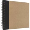 Album a spirale Panodia Eskis nero 23x27 cm 60 pagine bianche