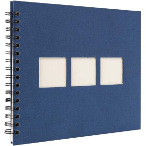Album a spirale Panodia Manilla blu 23x27 cm 60 pagine...