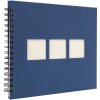 Album a spirale Panodia Manilla blu 23x27 cm 60 pagine bianche