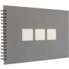 Panodia Album a spirale Manille 23x34 cm grigio 60 pagine bianche