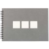 Panodia Album a spirale Manille 23x34 cm grigio 60 pagine bianche