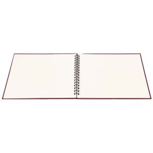 Album a spirale Panodia Manille rosso 23x34 cm 60 pagine bianche