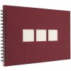 Album a spirale Panodia Manille rosso 23x34 cm 60 pagine bianche
