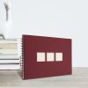 Album a spirale Panodia Manille rosso 23x34 cm 60 pagine bianche