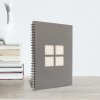Album a spirale Panodia Manille 34x25 cm grigio 60 pagine bianche