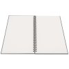 Album a spirale Panodia Manille 34x25 cm grigio 60 pagine bianche