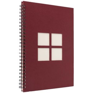 Album a spirale Manille 34x25 cm rosso