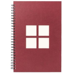Album a spirale Manille 34x25 cm rosso