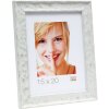 S46HF1 Telaio in legno bianco con superficie ondulata