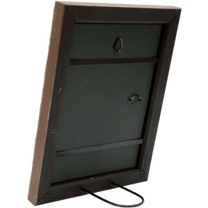 S46HF3 Telaio in legno marrone con superficie ondulata