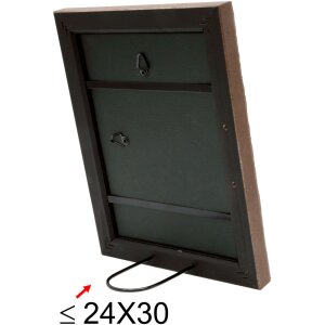 S46HF3 Telaio in legno marrone con superficie ondulata