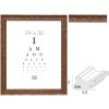 S46HF3 Telaio in legno marrone con superficie ondulata
