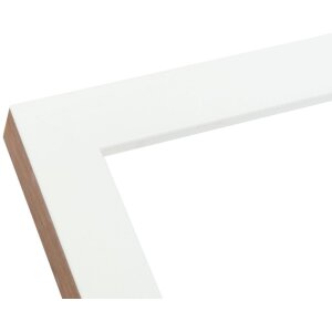 S46JH1 Cornice in legno bianco con bordo color legno