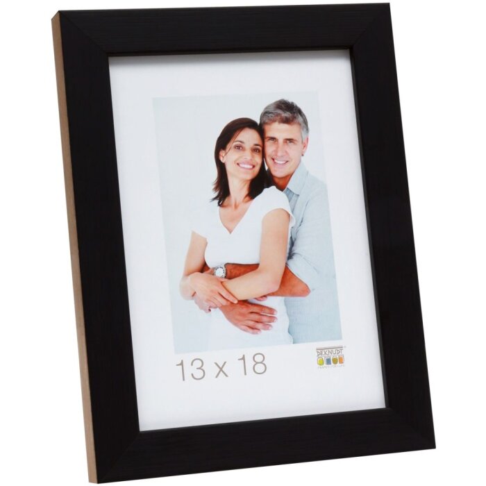 S46JH2 Cornice in legno nero con bordo color legno