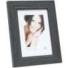 S46KF2 Telaio in legno nero con profili perlati