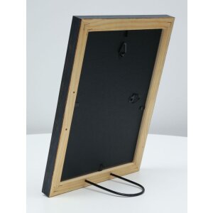 S46MF2 Telaio in legno nero con finitura anticata