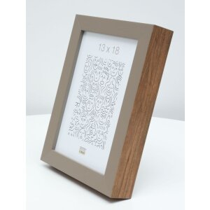 S46PH3 Cornice in legno beige con bordo color legno