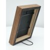 S46PH7 Cornice in legno grigio con bordo color legno
