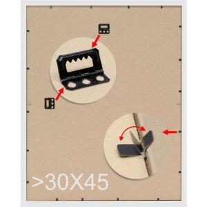 S49BH2 Cornice per fotografie in legno scuro