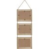S67TV1 Appendiabiti in legno driftwood per 3 immagini