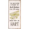 Cartello di testo 13x30 cm - Clayre & Eef 6Y3638NL