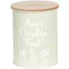 Clayre & Eef 64394 Salvadanaio Ø 12x14 cm Legno verde Metallo Rotondo