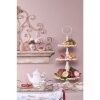 Clayre & Eef 6CEMU0059 Tazza 200 ml Beige Rosa Porcellana Fiori Oro