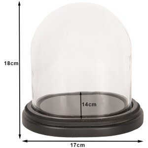 Clayre & Eef 6GL2488 Campana di vetro 18x15x18 cm...