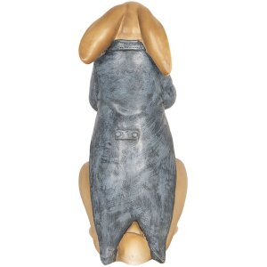 Decorazione Coniglio con bastone da passeggio 16x13x32 cm