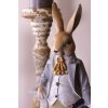 Decorazione Coniglio con cappello 17x9x46 cm - 6PR2602