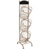 Mensola in ferro con cestini 30x25x98 cm - 5Y0643