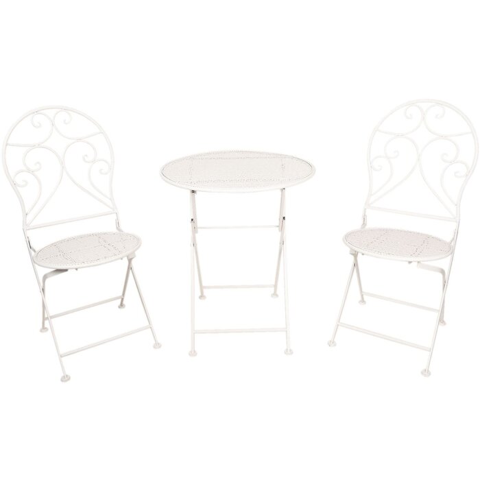 Tavolo + 2x sedia Ø 60x70-40x40x92 cm - 5Y0632