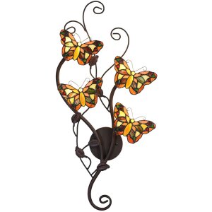 Lampada da parete Tiffany 32x68 cm G4-4x2W - 5LL-5979