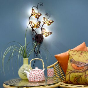 Lampada da parete Tiffany 32x68 cm G4-4x2W - 5LL-5979