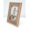S67TX1 Telaio stretto in bianco con passepartout in legno