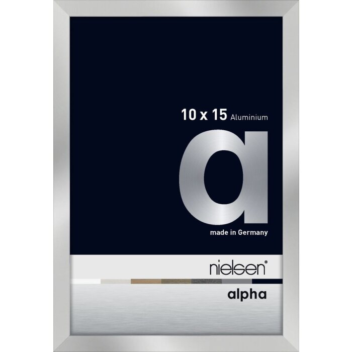 Cornice Nielsen in alluminio Alpha 10x15 cm argento