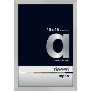 Cornice Nielsen in alluminio Alpha 10x15 cm argento opaco