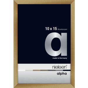 Cornice Nielsen in alluminio Alpha 10x15 cm ambra spazzolata